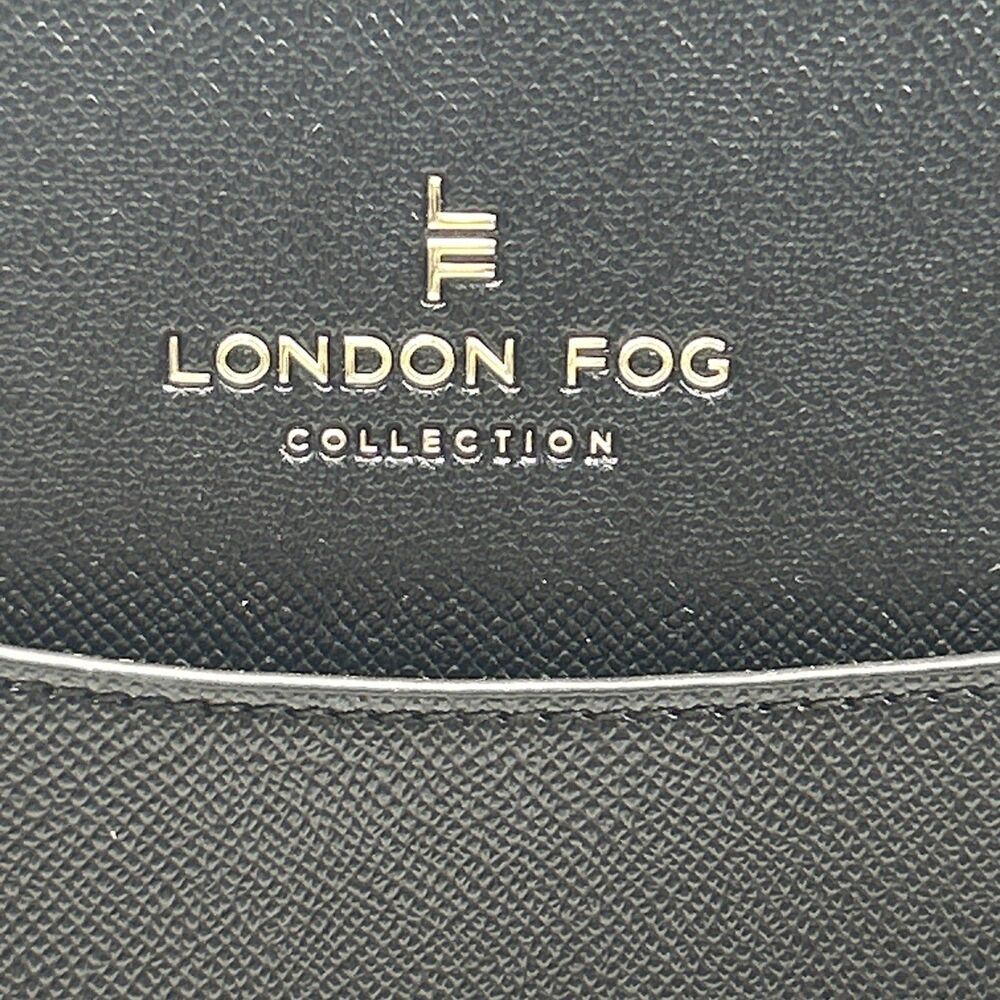 London Fog 100th Anniversary Collection Handbag Sophia Studded Tote Black NWOT - Picture 2 of 7